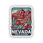 Red Rock Canyon Nevada Sticker (Peel N' Stick)